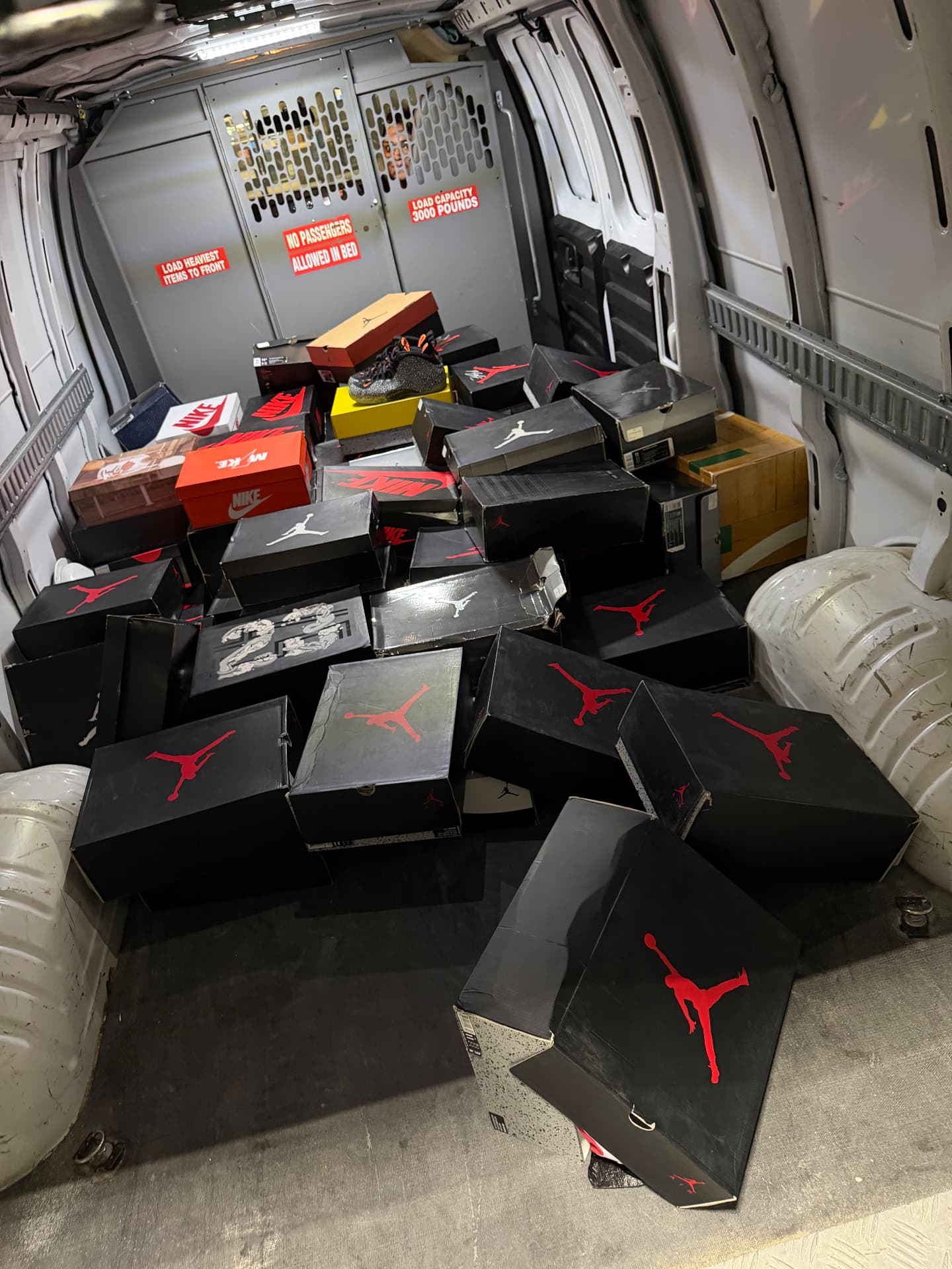 Van load of Jordan retros, bought as one lot